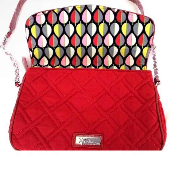 Vera Bradley Microfiber Quilted Pattern Crossbody Purse,
Tango Red, EUC - Picture 2 of 6